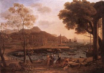 尅勞德 洛朗 Harbour Scene with Grieving Heliades 尅勞德 洛朗 Harbour Scene with Grieving Heliades